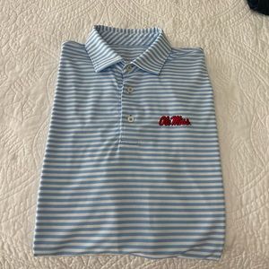 Ole Miss performance mens golf shirt